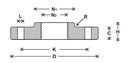 Flange (Screw on) - Table 1600/4 Steel Flanges