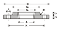 Flange (Screwed) - Table Steel Flanges