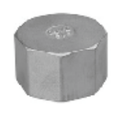 Round Cap (Female) Stainless Steel Malleable Fittings 316 S/S